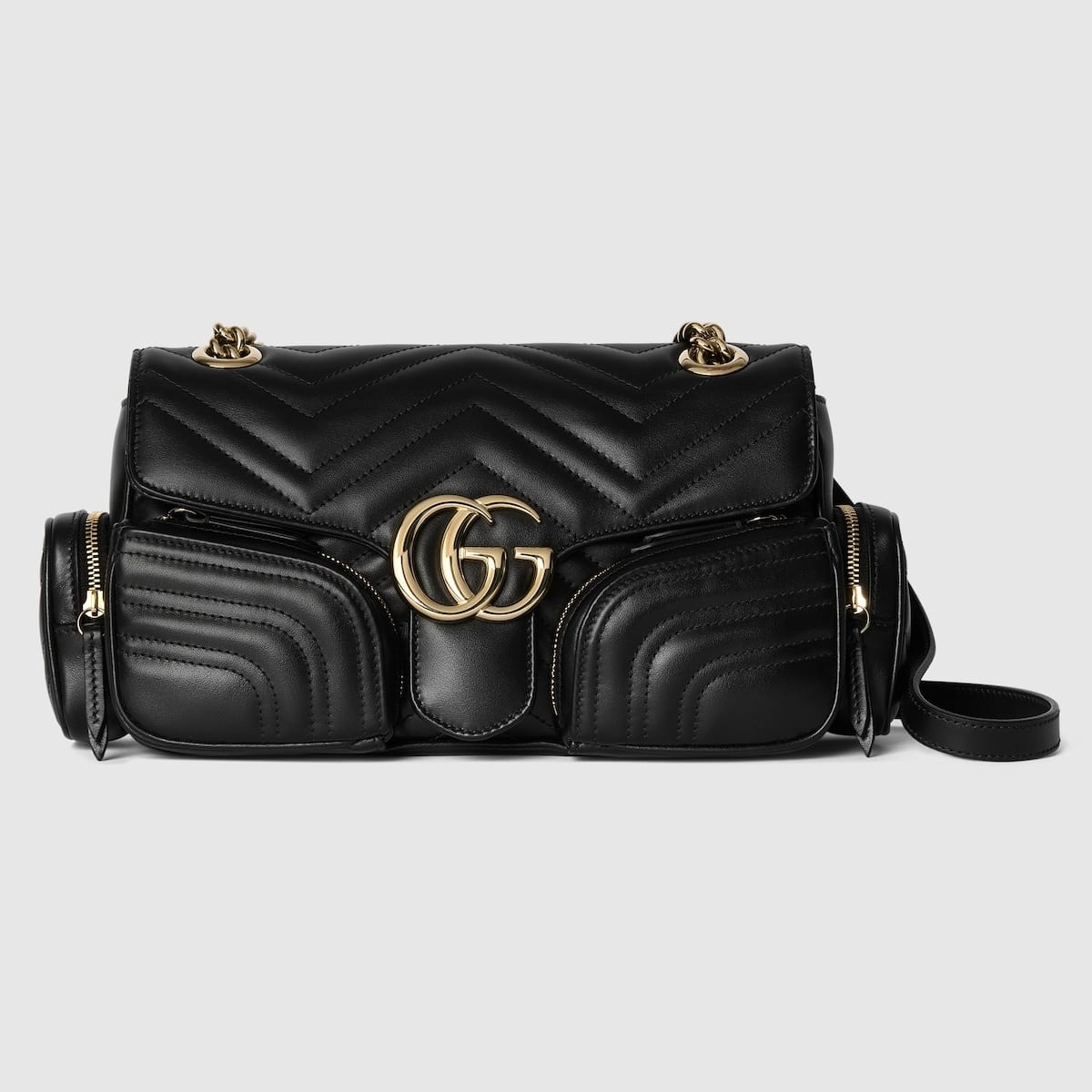 GG Marmont Small Multipocket Bag in Black, $2921 (approximately P166,441.50), GUCCI, reversible.com